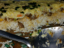 Escondidinho de arroz