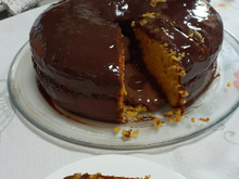 Bolo vulcão de cenoura