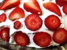 Torta de morango com chantilly