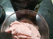 Sorvete de morango proteico