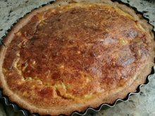 Quiche de alho poró