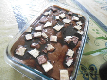 Pavê de brigadeiro branco e preto