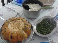 Fricassê de frango na moranga