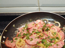 Calabresa na cachaça