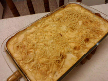 Filé de frango com creme de milho