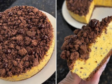 Ninguém resiste! Torta de maracujá com crumble de chocolate se tornou a sobremesa favorita dos meus convidados