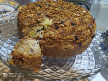 Torta de maçã e aveia