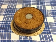 Bolo de maçã com casca