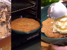 Cookie gigante é o novo vício da minha família aos domingos: encontrei a receita de massa perfeita, crocante por fora e molhadinha por dentro