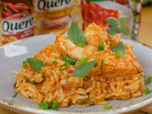 Arroz picante de camarão
