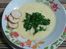 Sopa creme de milho com frango
