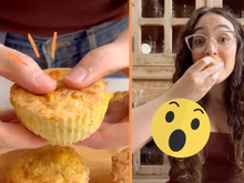 Tortinha de tapioca com recheio de frango cremoso na airfryer: receita fácil também dá certo no forno