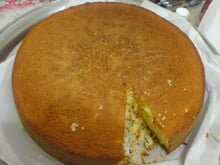 Bolo de trigo delícia para comer com café