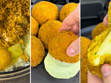 Salgado de frango recheado com muuuuito queijo e casquinha supercrocante é perfeito para o lanche do final de semana