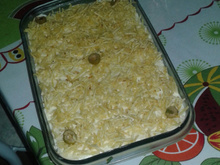 Torta simples de pão de forma