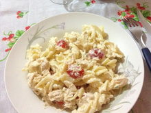 Penne ao molho Alfredo