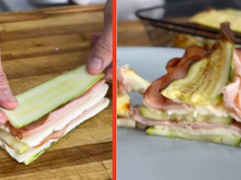 Substitua o pão por abobrinha nesse lanche rápido de apenas 3 ingredientes, meus filhos adoram!