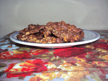 Pé de moleque com chocolate e leite condensao
