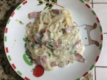 Macarrão parisiense improvisado