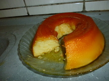 Pudim pratico de farinha de trigo