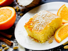 Nem glúten, nem lactose: bolo de coco com laranja mais macio que muita receita clássica que já comi por aí