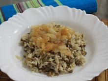 Arroz com Lentilha à moda Síria