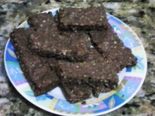 Barrinha de aveia com chocolate