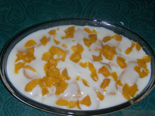 Torta de pêssego rápida