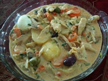 Bacalhau ao coco com creme de leite