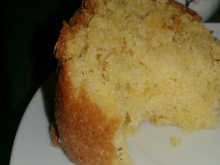 Bolo de milho com fubá
