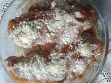 Filézinho de frango à parmegiana