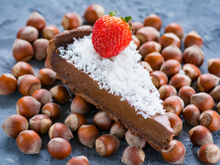 Torta de creme de avelã com 2 ingredientes