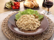 Arroz Urbano integral dourado com frango