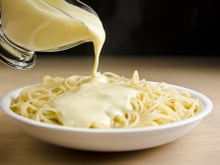 Massa ao molho tipo fondue 