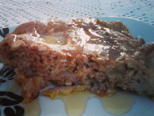 Bolo integral de aveia e frutas