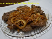 Bife de fígado frito