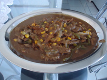 Carne ao  molho de madeira da Nat