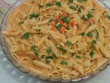 Macarrão de panela de pressão cremoso