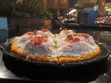 Pizza de cenoura low carb 
