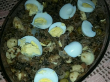 Rigatone de forno com mollho de atum
