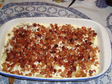Batata com requeijão e bacon