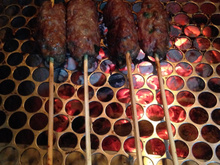 Kafta na churrasqueira