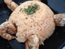 Camarão com arroz