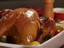 Peru recheado com farofa