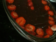 Torta bombom moranguinho