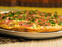 Fritada de batata e calabresa