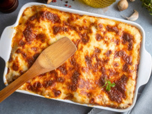 Lasanha sem glúten à bolonhesa - massa de crepe de polvilho