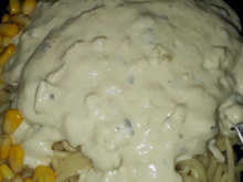 Pennes ao molho de queijos