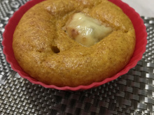 Muffin salgado integral de cenoura e parmesão