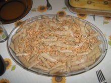 Macarrão suíço ao molho de camarão